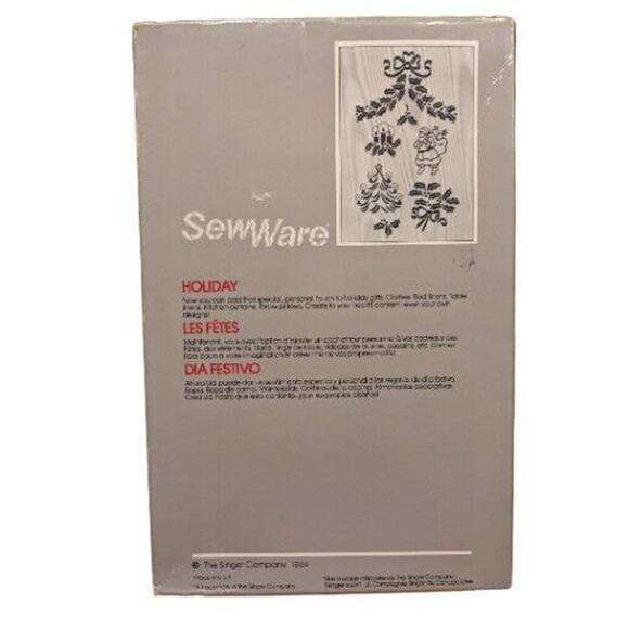 Vintage 1984 Singer Sew Ware Cartridge Number 5 Holiday - Picture 2 of 2